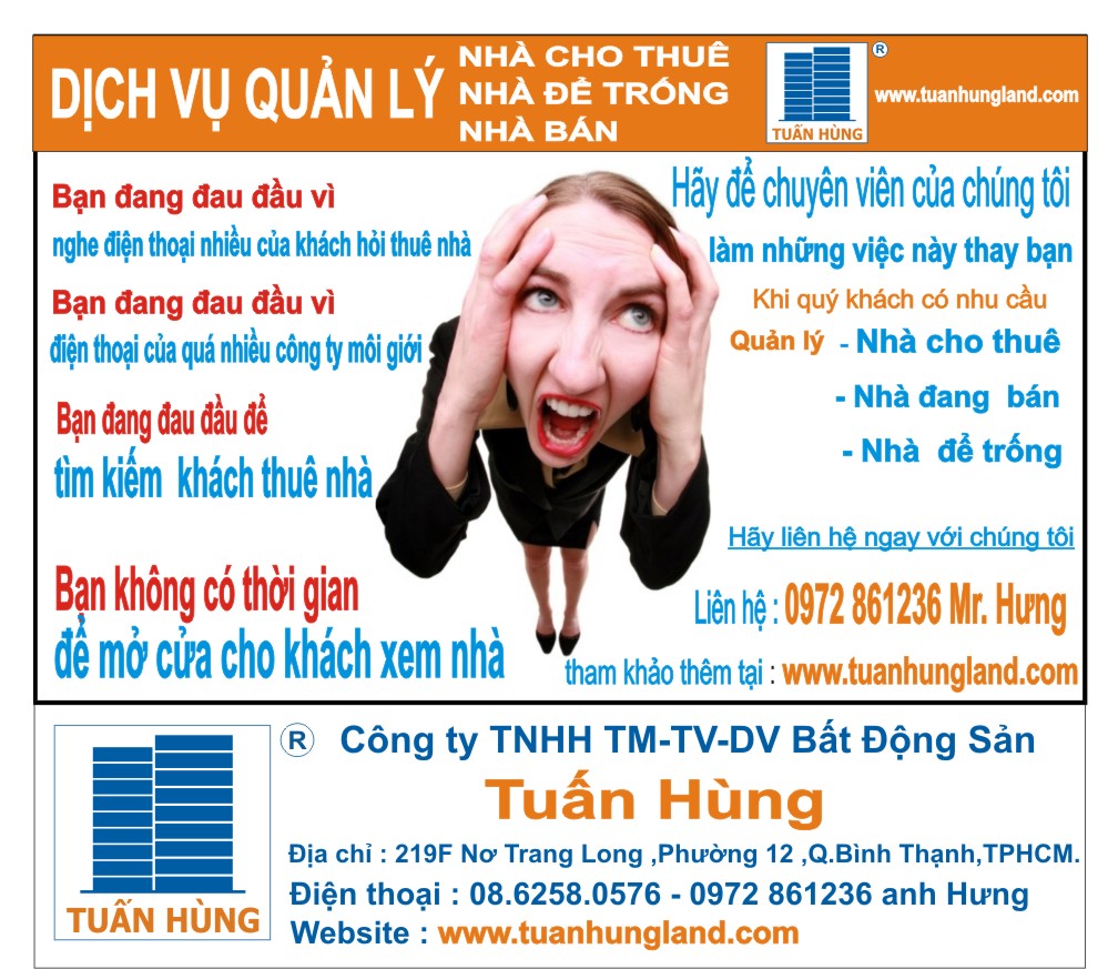 Dịch vụ quàn lý nhà cho thuê