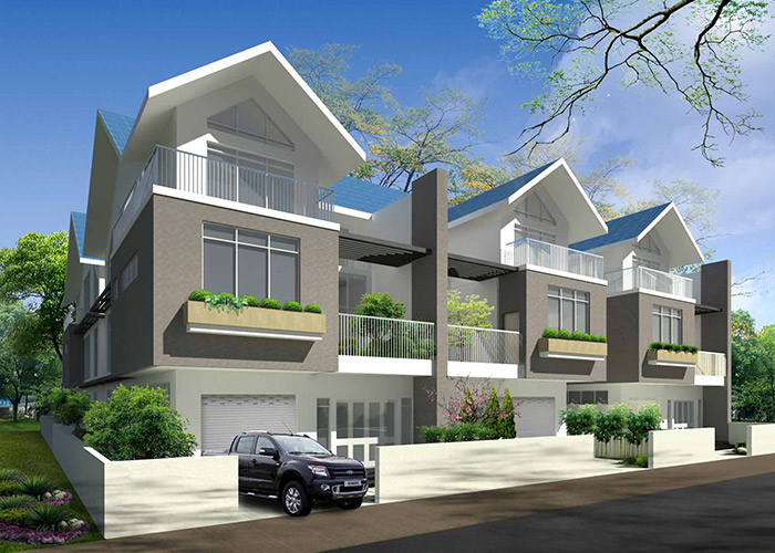 Mẫu nhà biệt thự Phú Gia trong khu đô thị Hưng Phú Thành Phố Bến Tre 